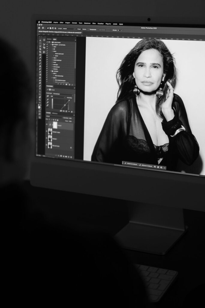 edição de fotografia no computador