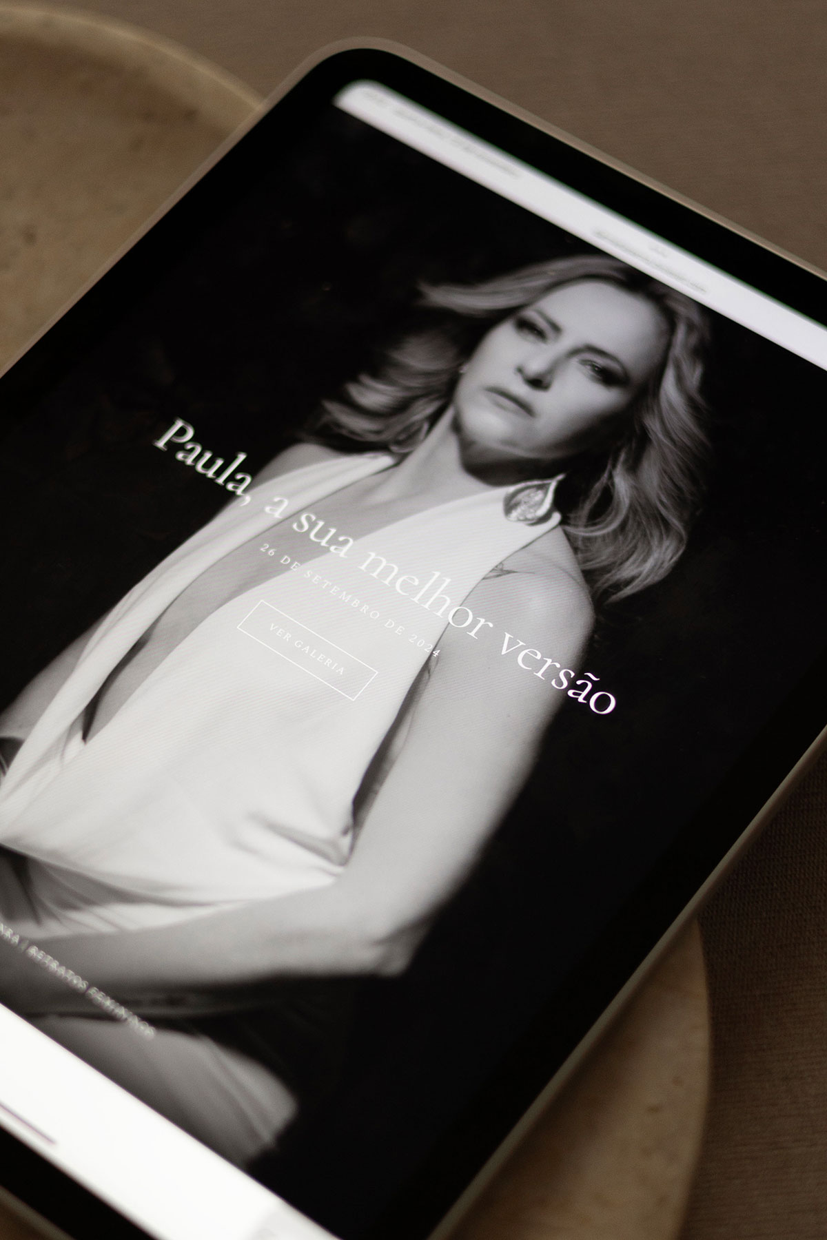 galeria 'a sua melhor versão' pelo tablet